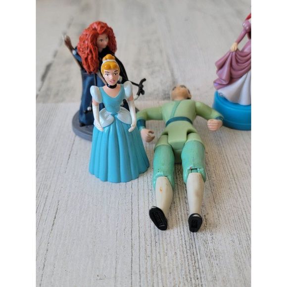 Disney princess Brave Mulan Ariel Cinderella Tangled play set toy figure - Picture 2 of 11